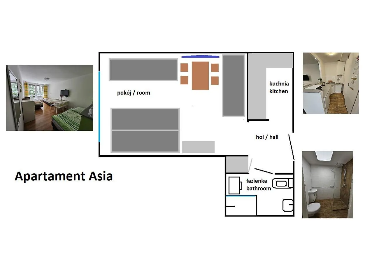 Apartamenty Asia Krakau Apartment