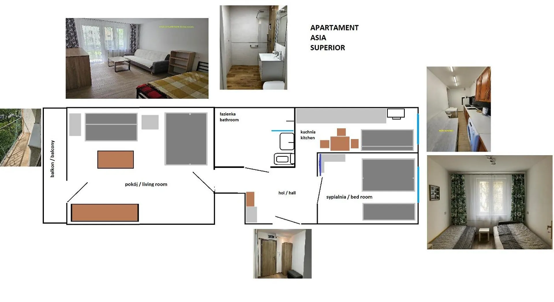 Apartman Apartamenty Asia Krakkó